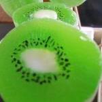3 Kiwi Fruit Soaps in woode..