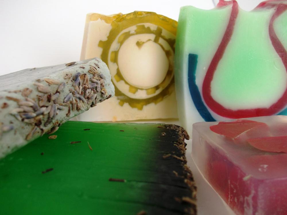 Selection of 5 soap bars